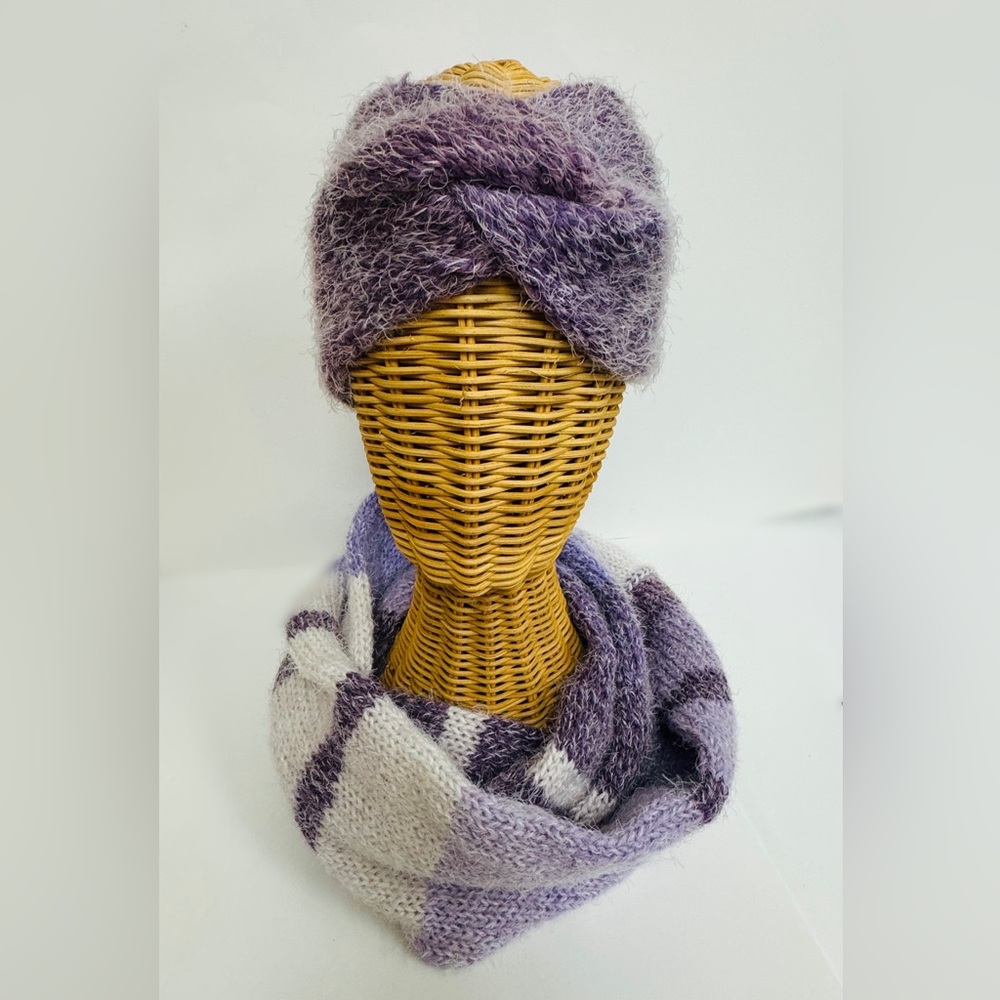Knit Infinity Scarf & Ear Warmer Set ❄️